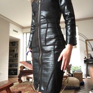 Fitted zip up dress